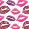World kiss day. pattern lips pomade