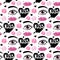 World Kiss Day. Seamless pattern background. Lips and kisses.
