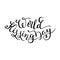 World Kissing Day hand lettering