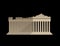 World landmark. Flat design of parthenon greek illustration vector