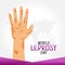 World Leprosy Day Vector Illustration