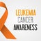 World leukemia cancer day awareness poster eps10