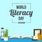 World Literacy day is being vector