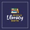 World Literacy Day Vector Design Illustration For Celebrate Moment