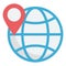 World Location Color vector icon fully editable