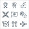 world love line icons. linear set. quality vector line set such as medical, reforestation, food, talk, pacifism, plant, donate,