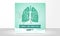 World lung cancer day august first background design