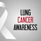 World lung cancer day awareness poster eps10