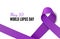 World Lupus Day ribbon realistic vector banner template