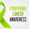 World lymphoma cancer day awareness poster eps10