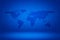 World map on Abstract Gradient Enchanted Blue Room Illustration Background.