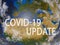 World map of Coronavirus Covid-19, Close-up countries with Covid-19, Covid 19 map confirmed cases report worldwide globally.