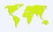World map. Green Earth. Template for web site, app, inphographics. Globe worldmap. Travel worldwide backdrop