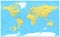 World map - highly detailed vector illustration