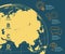 World map infographic vector design. Infographic design template, earth banner.