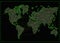 World map internet network