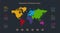 World maps and individual continents