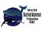 World Marine Mammal Protection Day, idea for poster, banner, flyer or postcard