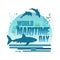 World maritime day vector concept poster