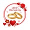 World Marriage Day Vector Illustration