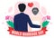 World Marriage Day Vector Illustration on February 12 with Ring of Love Symbol to Emphasize the Beauty and Loyalty of a Partner