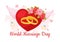 World Marriage Day Vector Illustration on February 12 with Ring of Love Symbol to Emphasize the Beauty and Loyalty of a Partner