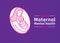 World maternal mental health day design