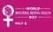 World Maternal Mental Health Day Internationally Celebrated On May 6 in Every Year. Banner, Poster International Awareness