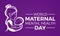 World Maternal Mental Health Day Internationally Celebrated On May 6 in Every Year. Banner, Poster International Awareness