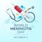 World Meningitis Day design template good for celebration.