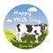 World Milk Day - postcard, poster or banner.
