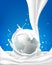 World milk day, pour milk on the world