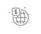 World money line icon. Global markets sign. Vector