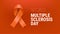 World Multiple Sclerosis day symbol