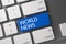 World News CloseUp of Keyboard. 3D.
