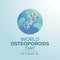 World Osteoporosis Day design template good for celebration usage.