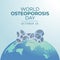 World Osteoporosis Day design template good for celebration usage.