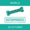 World Osteoporosis Day Vector Illustration