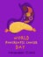 World pancreatic cancer day. Medical portrait banner with creative character