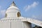 World Peace Pagoda of Pokhara in Annapurna Valley Nepal