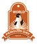 World penguin day sign and badge