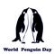 World Penguin Day vector