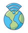 world planet internet wifi signal