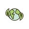 World planet leaf ecology environment nature drawing