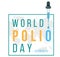 World Polio Day poster design with oral poliovirus vaccine