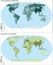 World population map ()