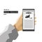 World Press Freedom Day, a vector illustration of hand and mobile phone press freedom day art opening