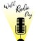 World Radio Day. Microphone. Vector illustration