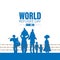 World Refugee Day. Concept of social event. 20 June-vector. International immigration concept background