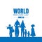 World Refugee Day. Concept of social event. 20 June-vector. International immigration concept background